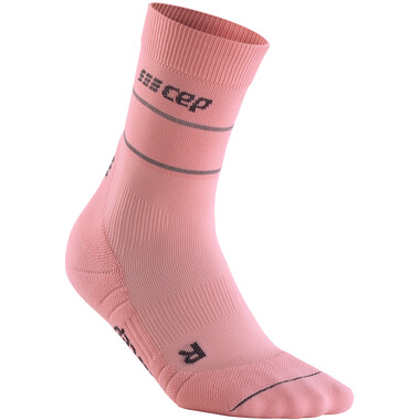 Calcetines CEP REFLECTIVE MID CUT Mujer Rosa 0